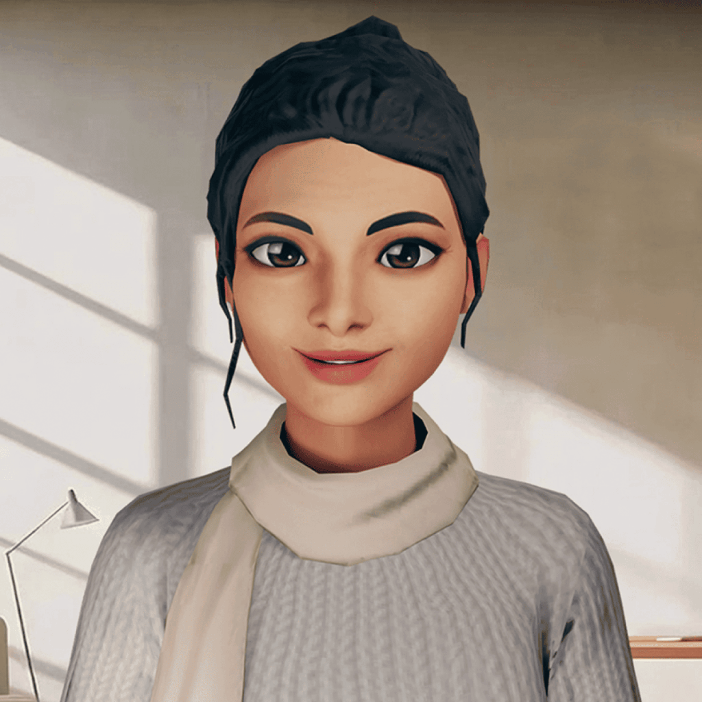 Porträt von KI-Avatar Ella